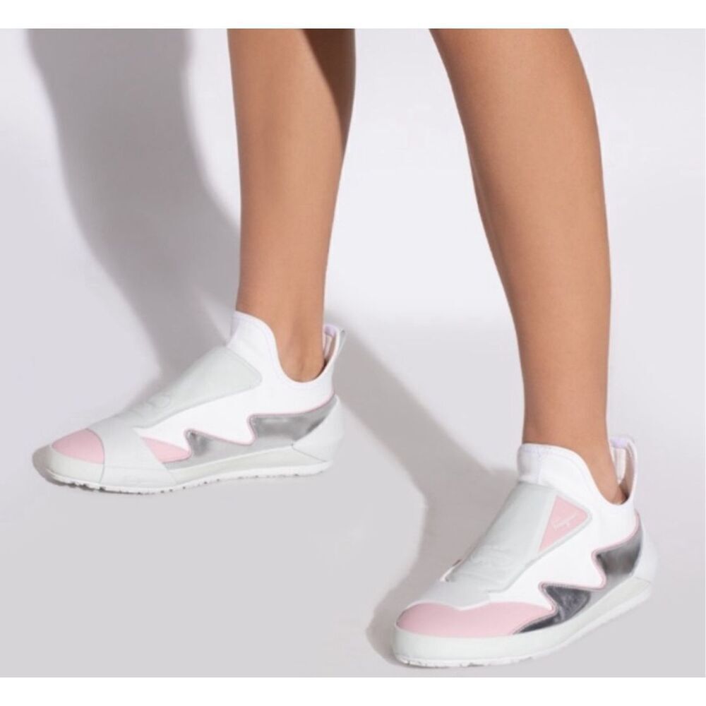 Salvatore Ferragamo Womens Nile Neoprene Leather Sock Sneaker Multi-Color Sz 7.5
